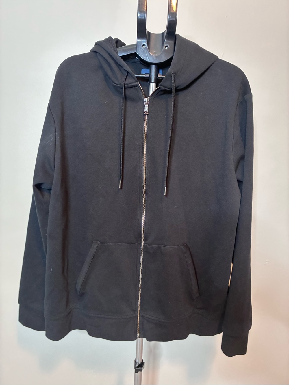 Brooks Brothers Black Full Zip Hoodie XL Men’s Minimalist Casual Sweatshirt